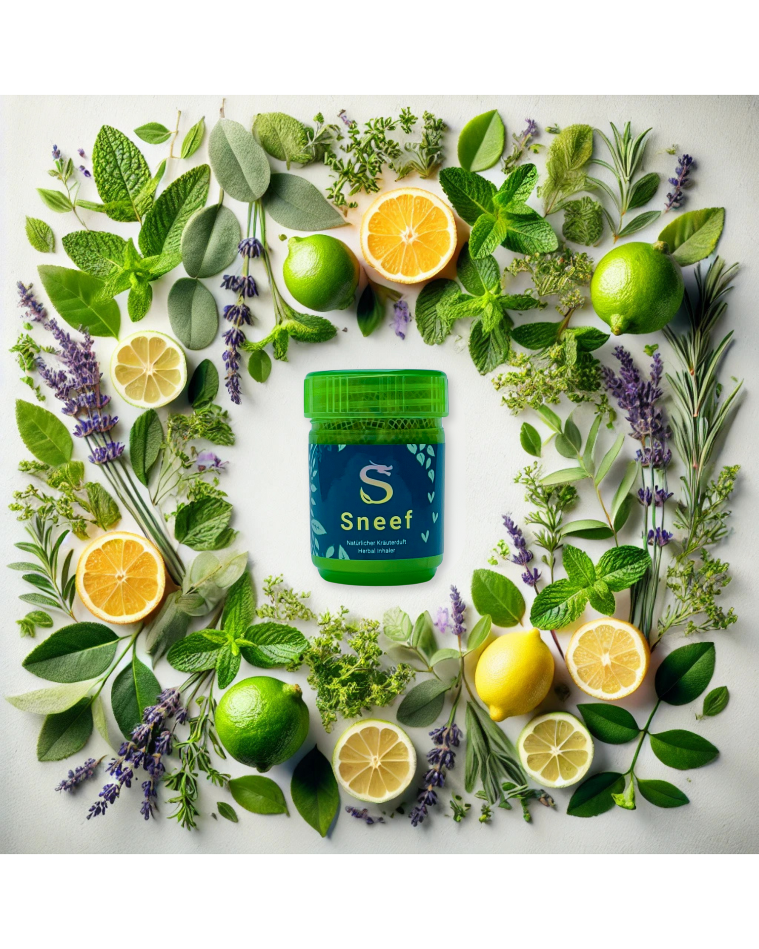 Sneef Herbal Inhaler mit Kräutern und ätherischen Ölen
