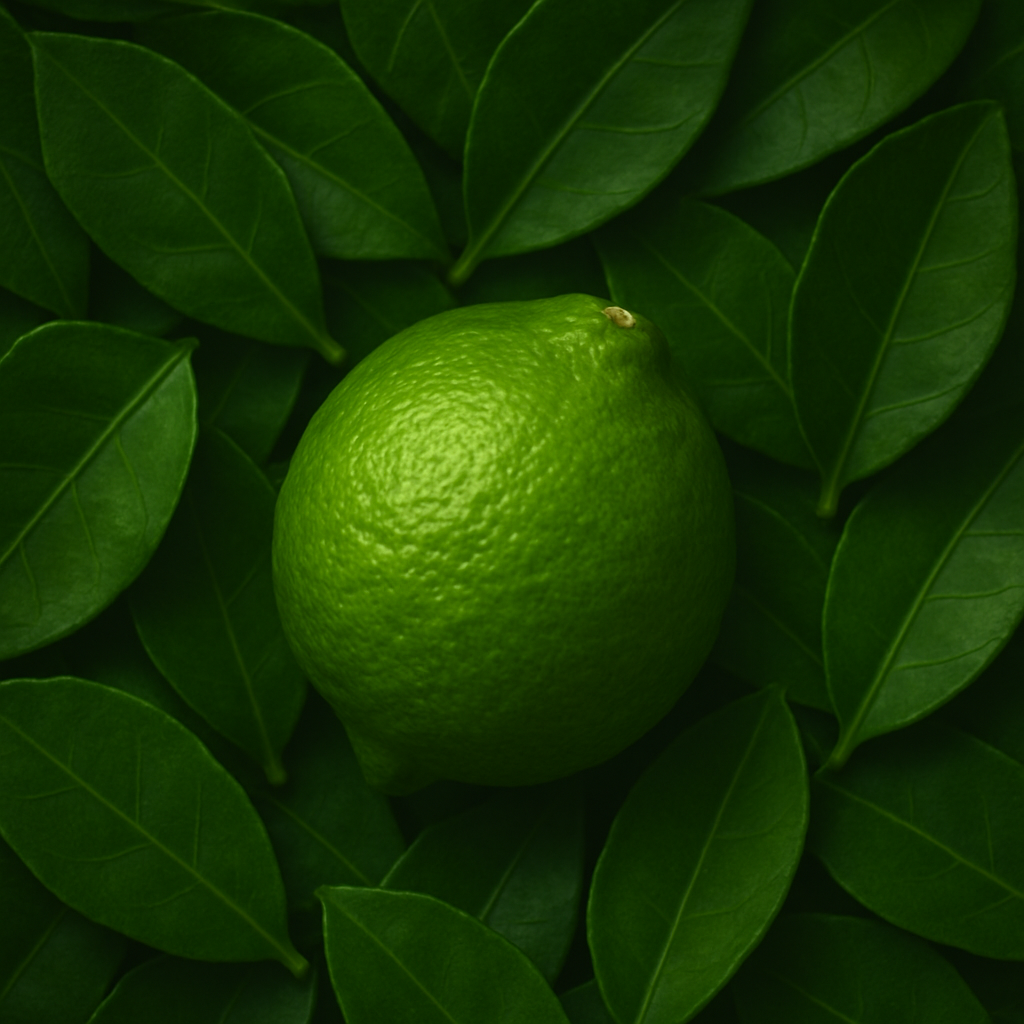Kaffir-Limetten-Blätter: Der zitronigartige Duft natürlicher Kräuter für entspannte Aromatherapie